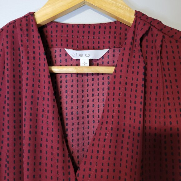 Cleo Burgundy Cardigan and Top Set Size Small - Picture 11 of 12